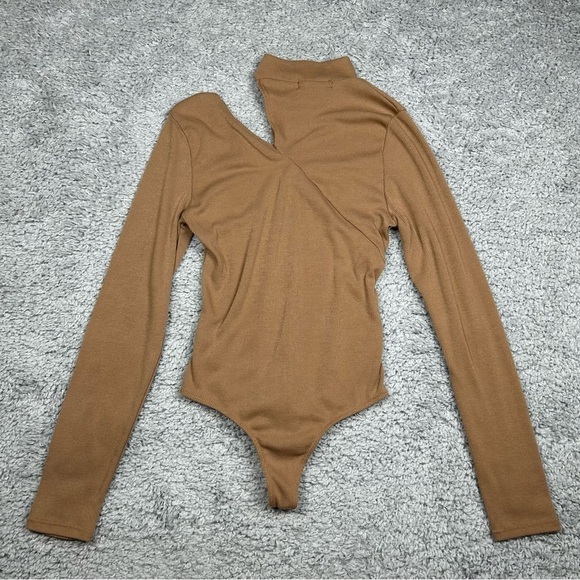 21 Saints Boydsuit Womens Small Long Sleeve Choker Neck Cut Out Sexy Party Out - Picture 4 of 4